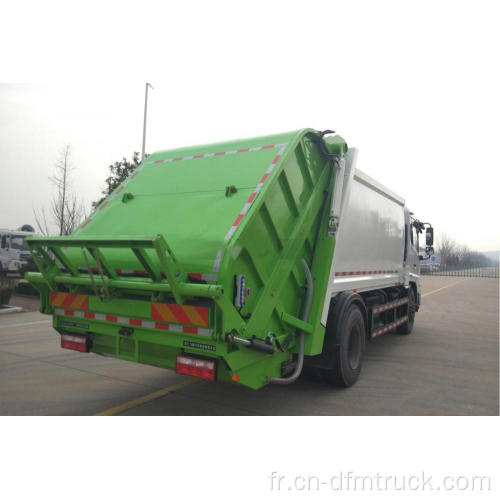 Camion à ordures compacteur de récipient à déchets de bras hydraulique